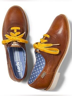 NWOB Keds Boyfriend Leather Oxford